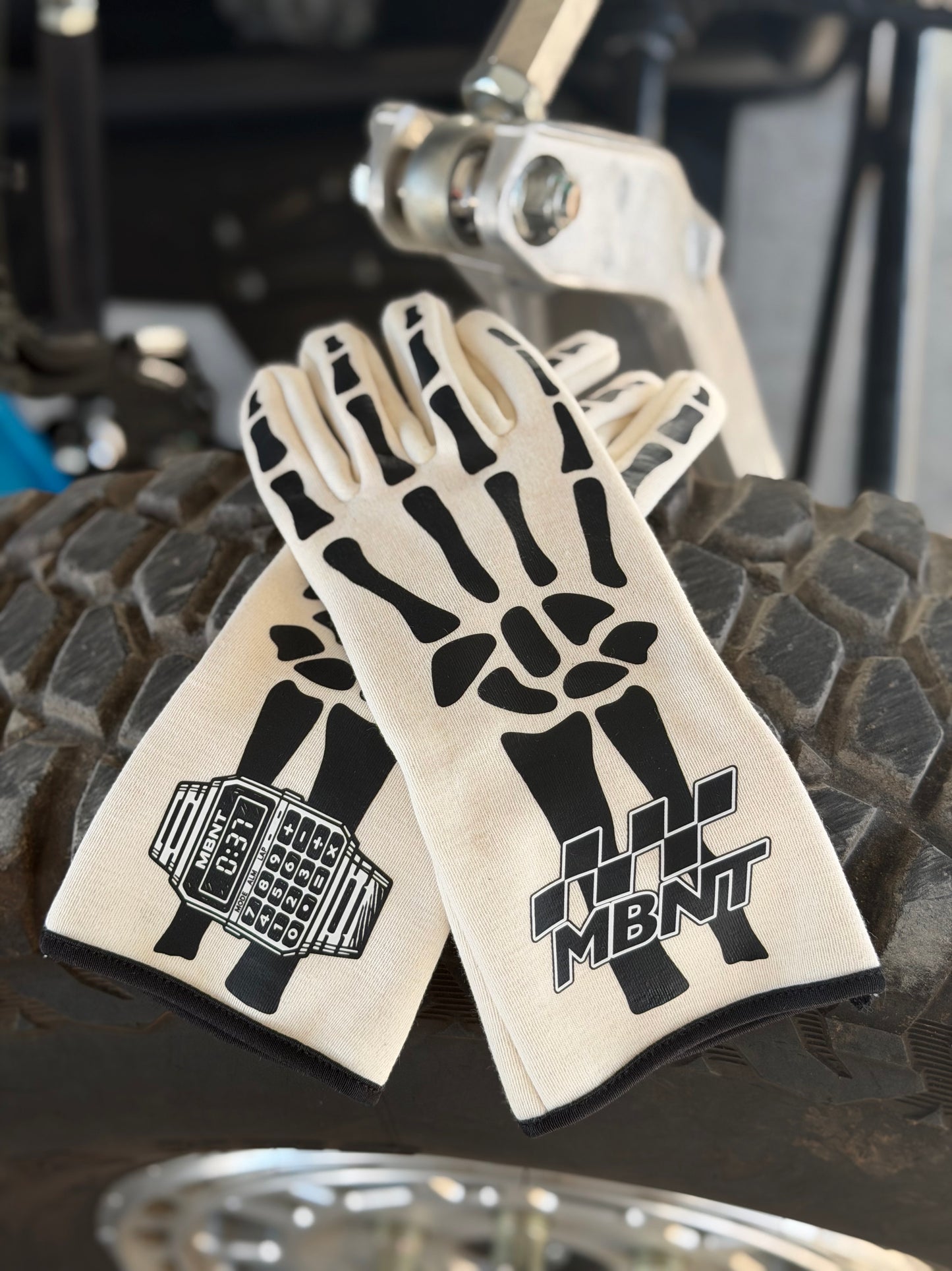 Skeleton Racing Gloves